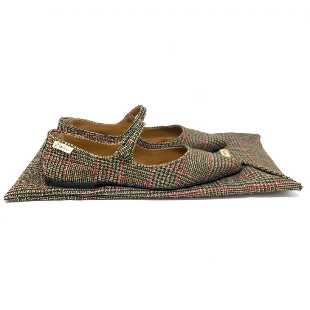 Passion Blanche Sophia Tartan Marrone