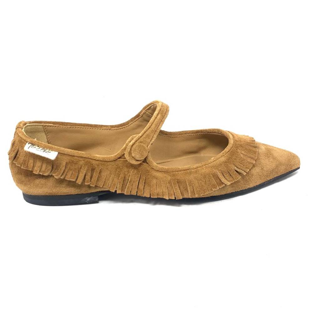 Passion Blanche Sophia Scamosciata Cammello Frangia