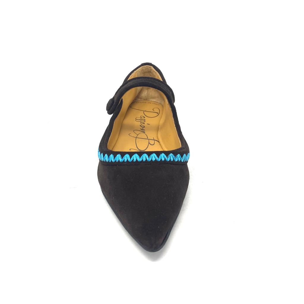 Passion Blanche Sophia Scamosciata T.moro + Ric Turchese