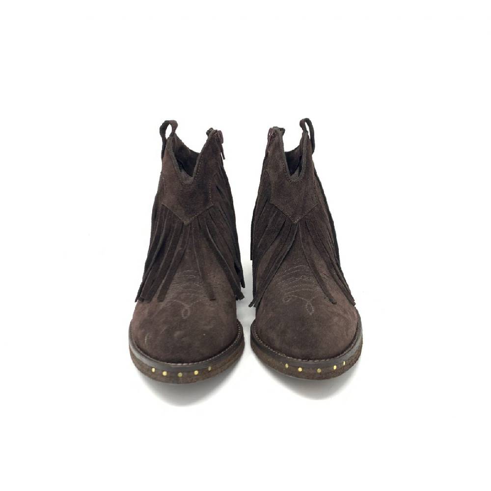 Passion Blanche Texano Basso Frangia Crosta T.moro Suola Cuoio