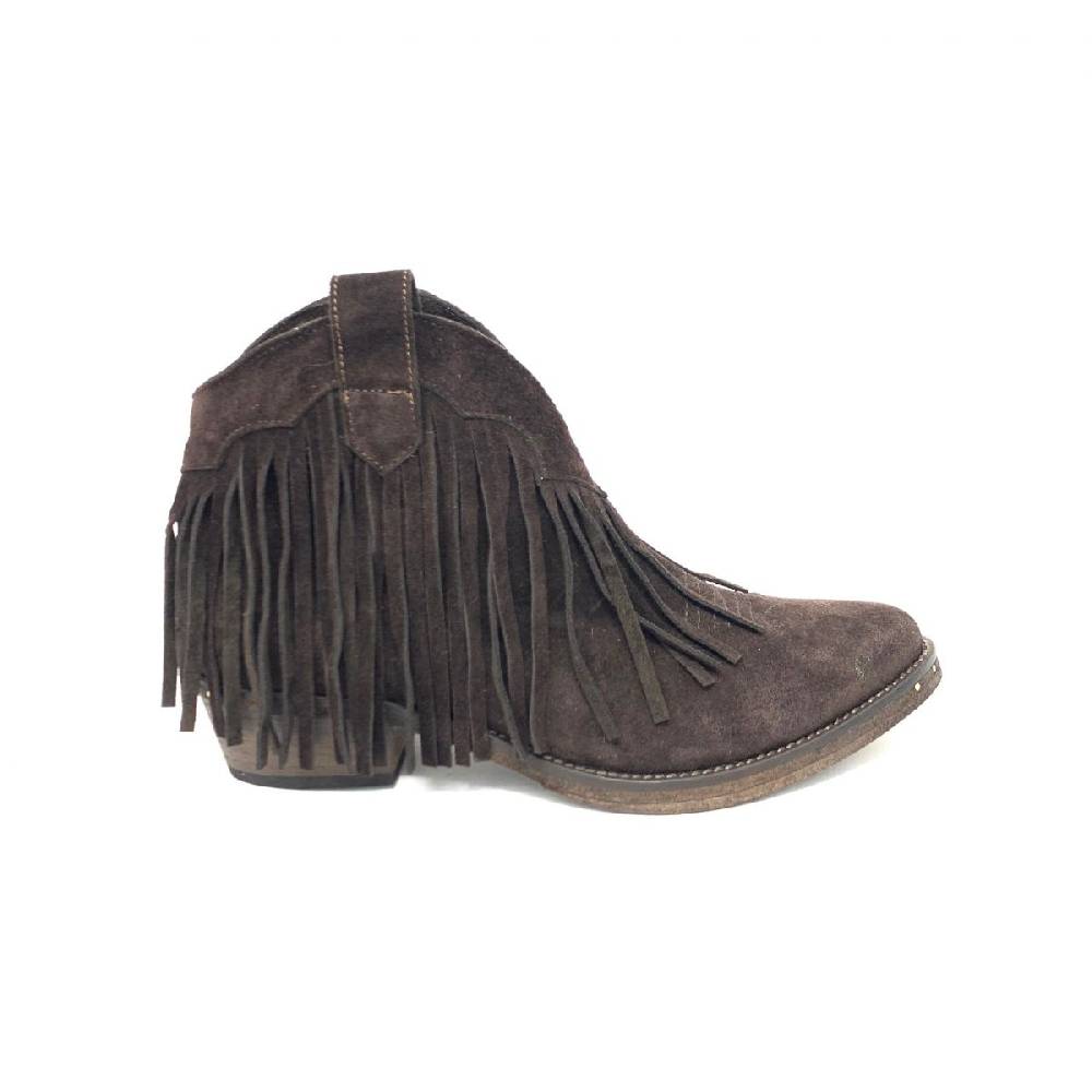 Passion Blanche Texano basso frangia crosta t.moro Suola cuoio