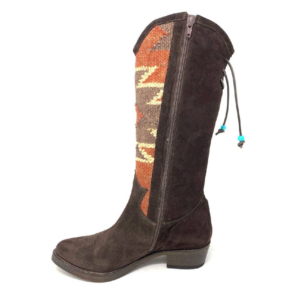 Passion Blanche Texano Crosta T.moro E Kilim Suola Cuoio