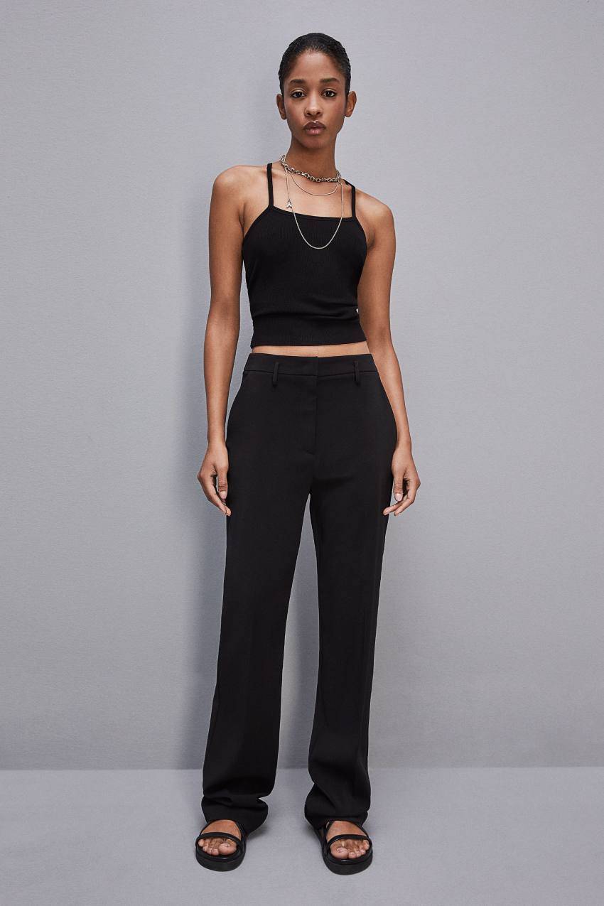 Patrizia Pepe Canotta a costine in viscosa ESSENTIAL