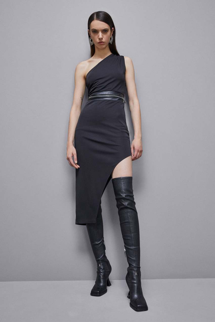 Patrizia Pepe Abito monospalla Essential