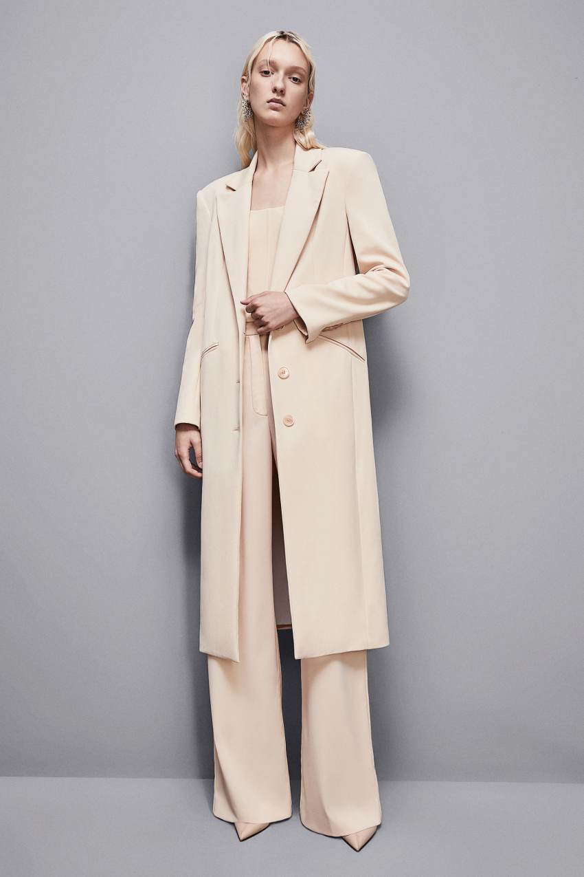 Patrizia Pepe Cappotto lungo in viscosa stretch