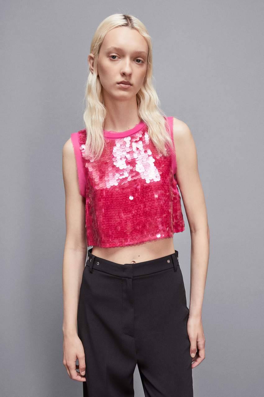 Patrizia Pepe Casacca In Tulle Con Paillettes