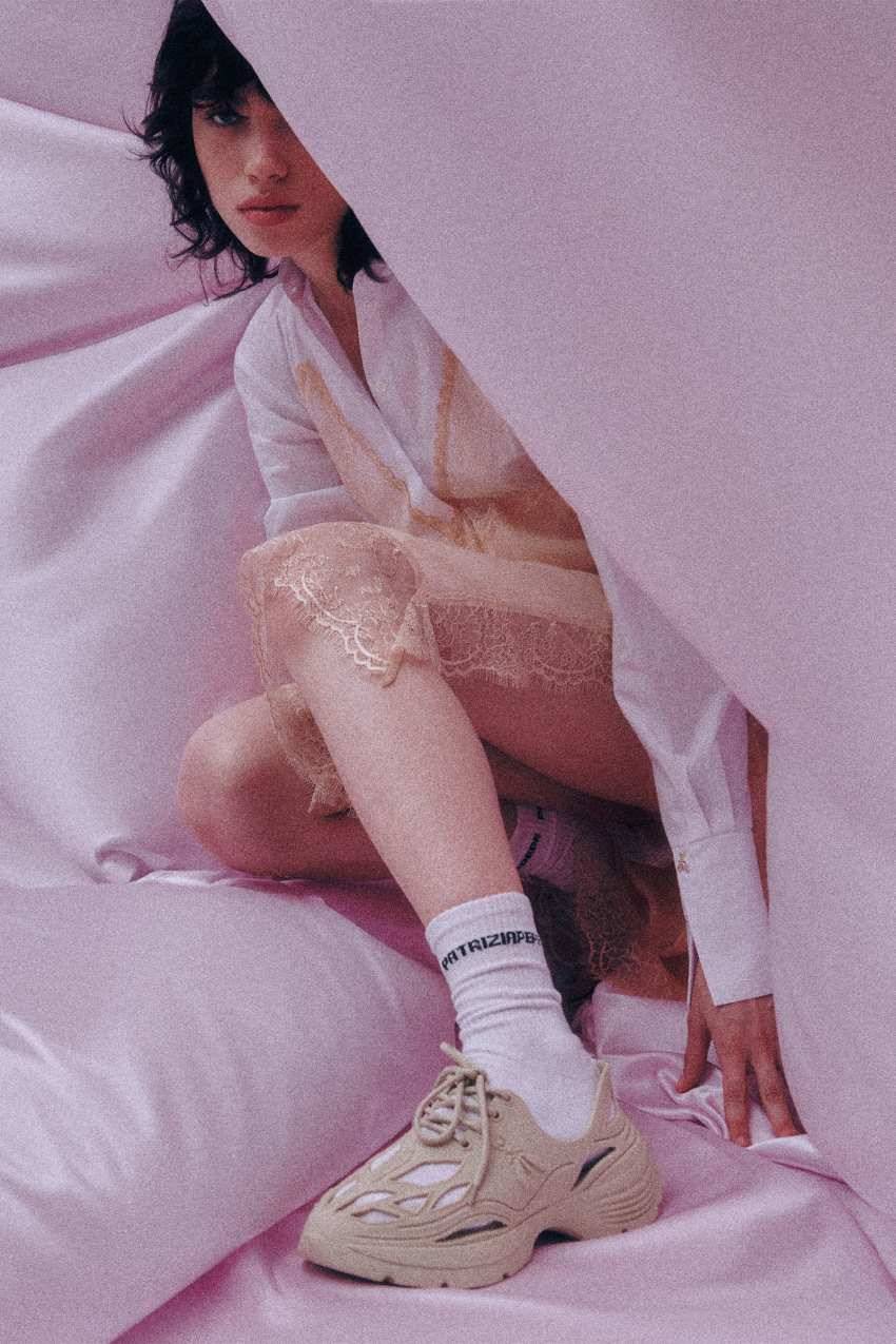 Patrizia Pepe Chemisier in satin di viscosa