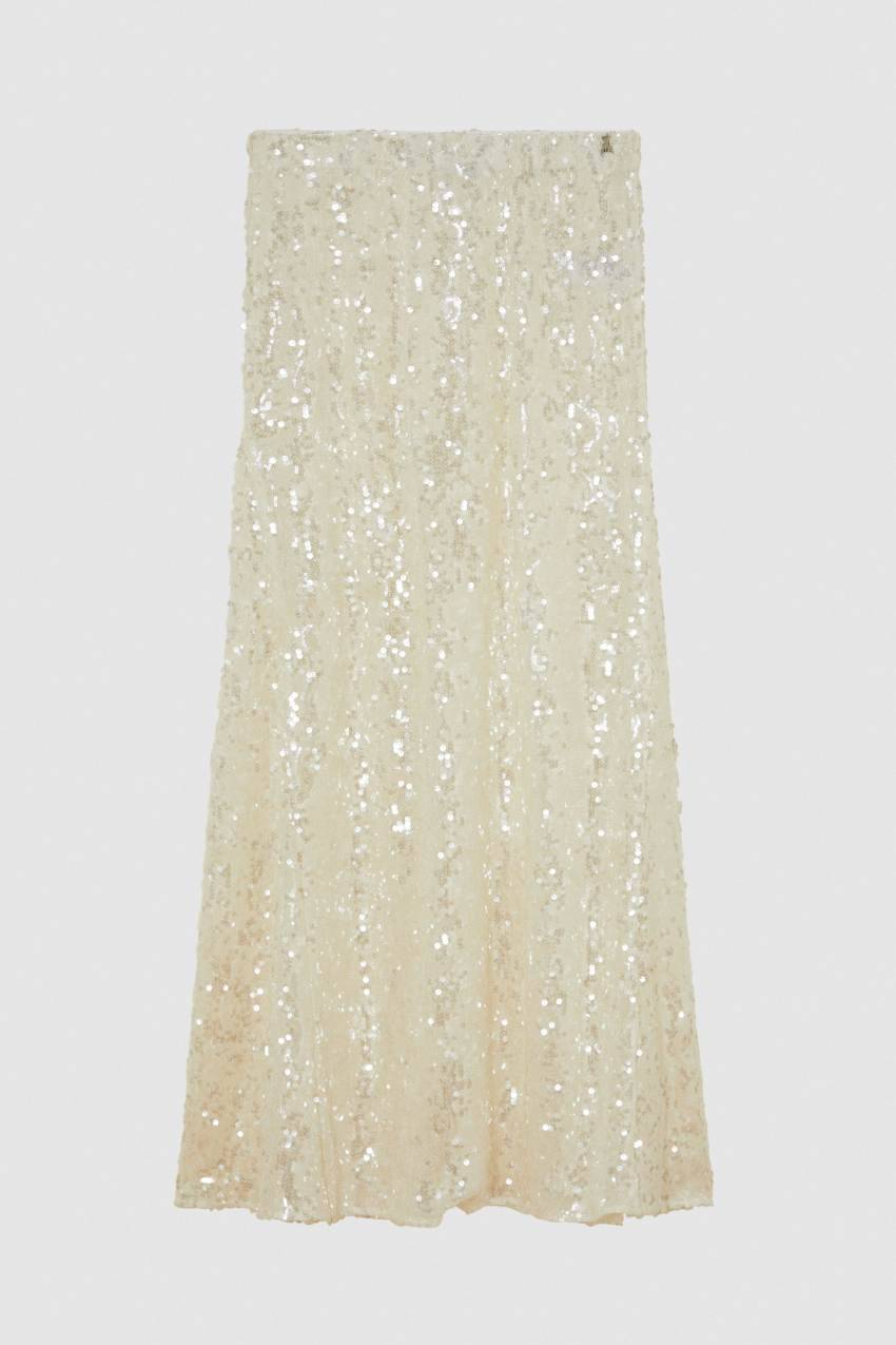 Patrizia Pepe Gonna Con Paillettes In Tulle