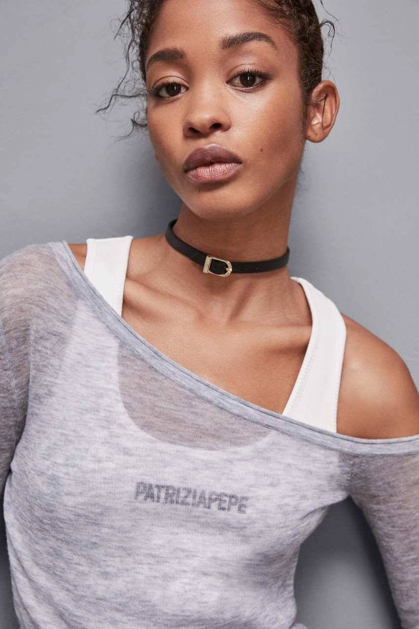 Patrizia Pepe Maglia In Lana Maniche Lunghe