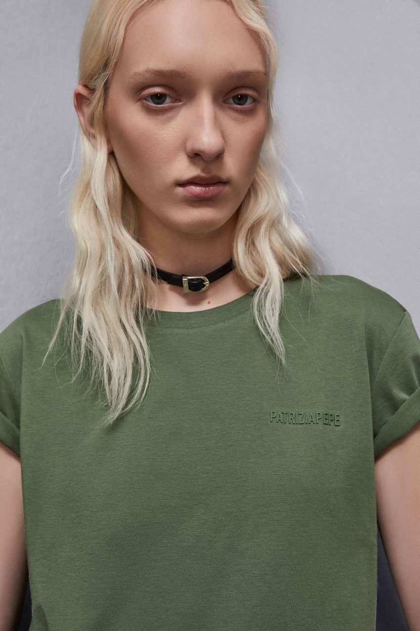 Patrizia Pepe T-shirt A Maniche Corte In Jersey