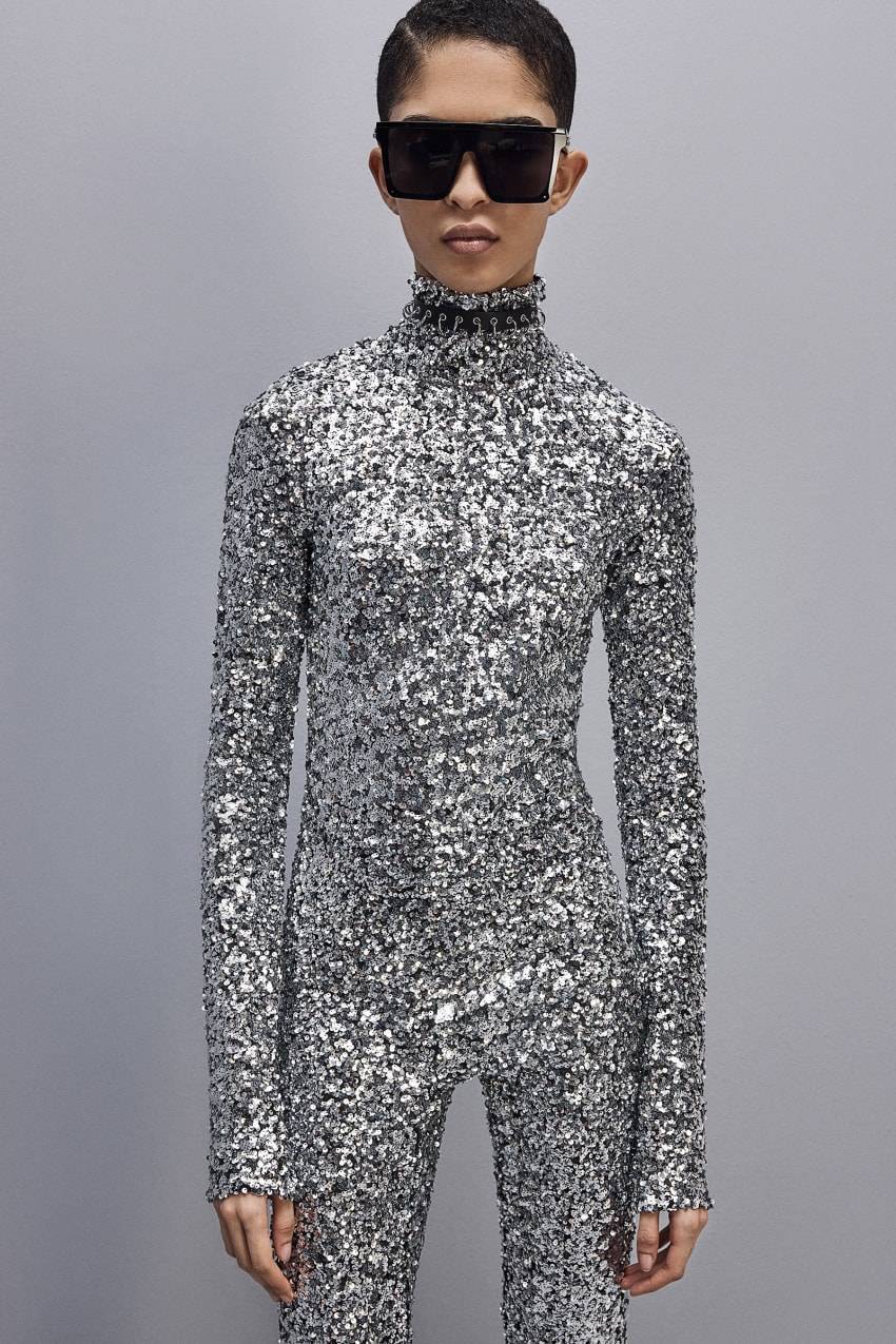 Patrizia Pepe Tuta In Paillettes A Collo Alto