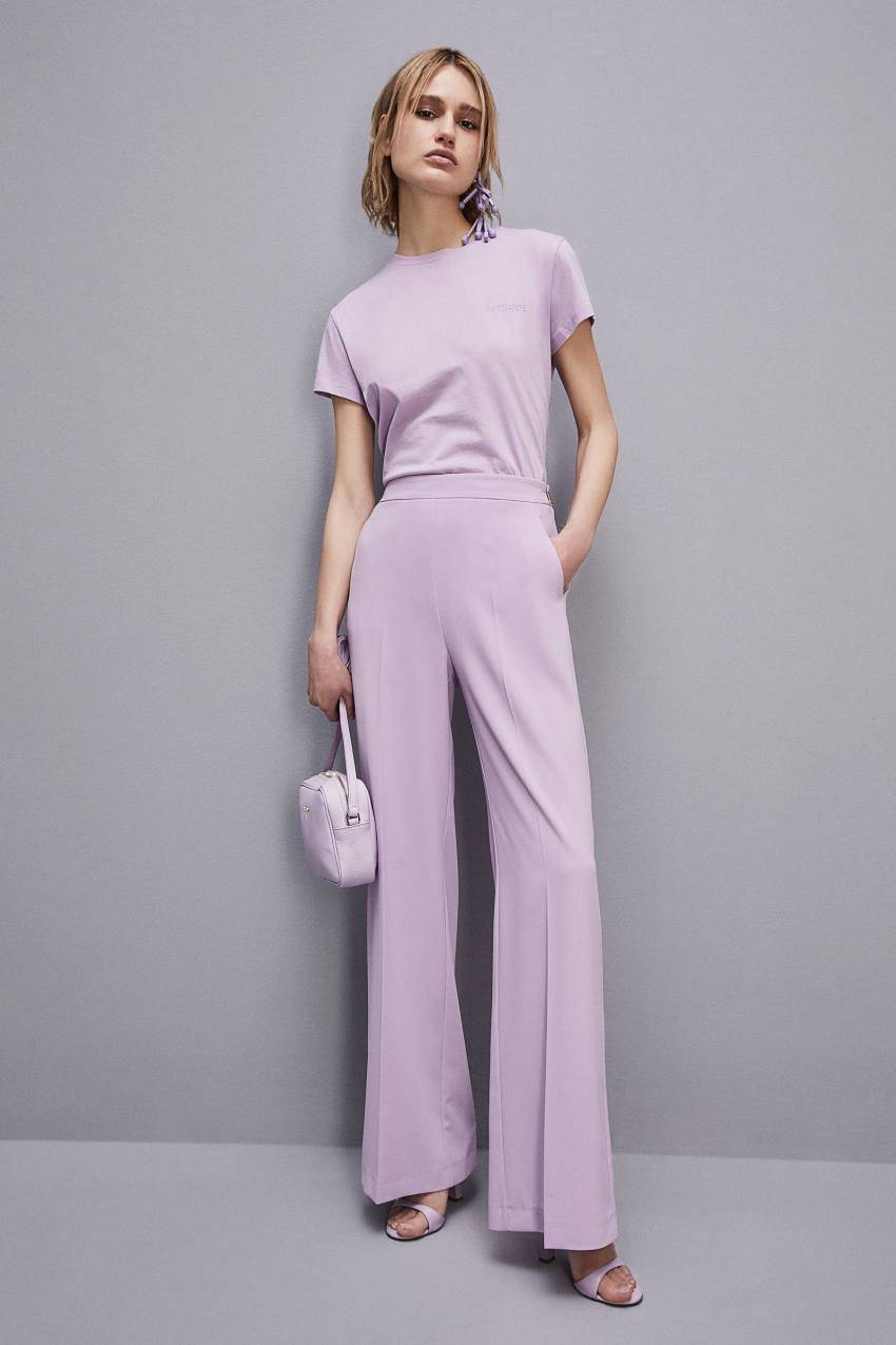 Patrizia Pepe T-shirt maniche corte con logo in cotone organico