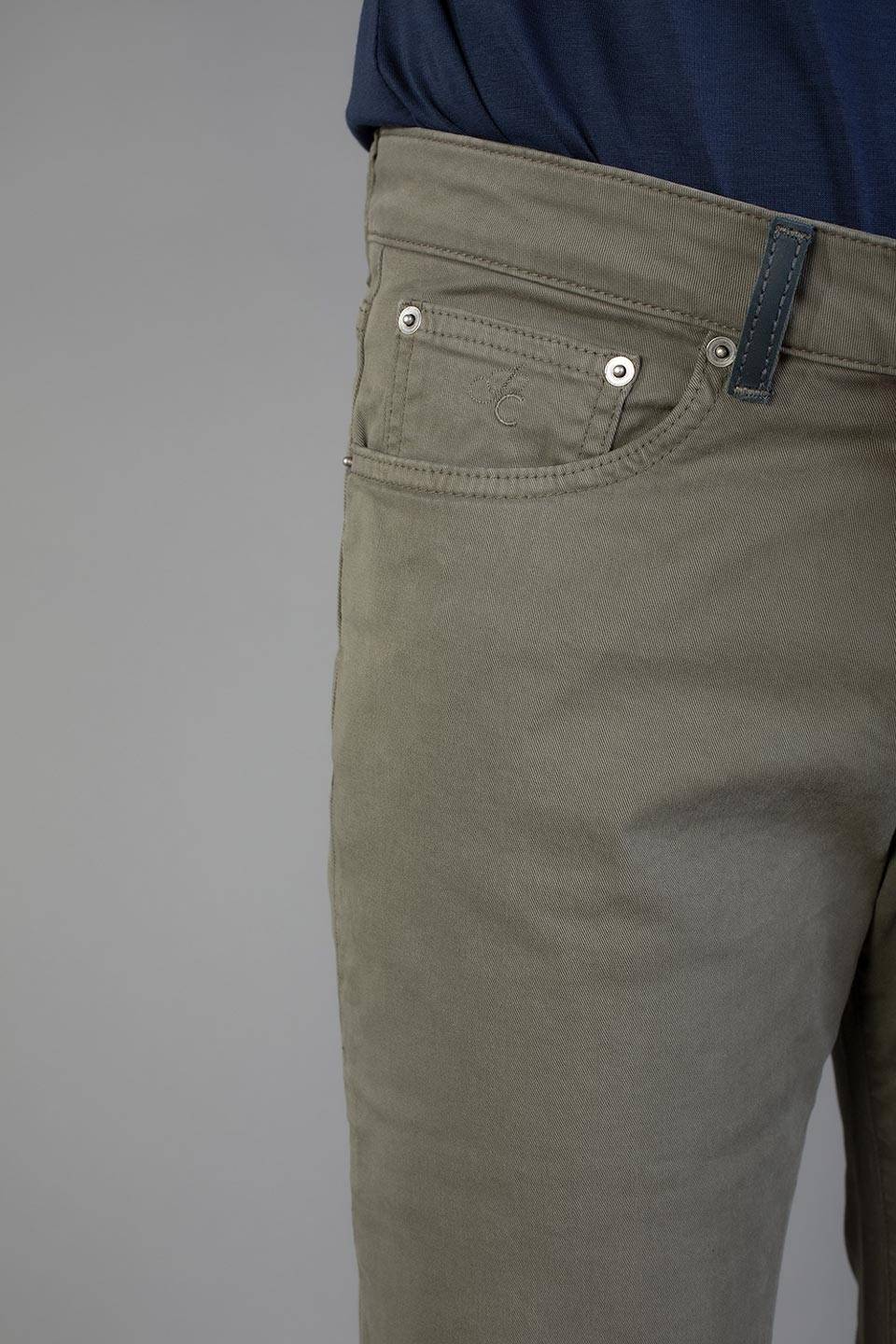 Paul Cortese Gabardine 5 Tasche Green