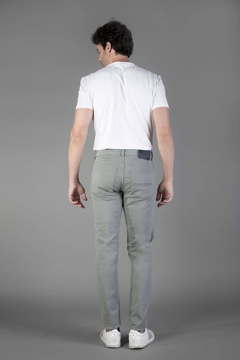 Paul Cortese Gabardine 5 Tasche Grey