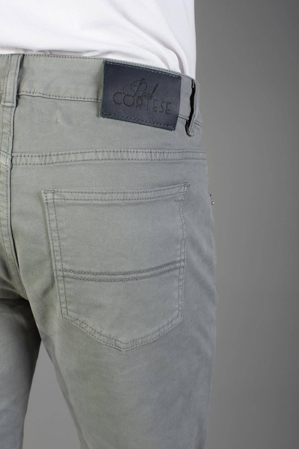 Paul Cortese Gabardine 5 Tasche Grey