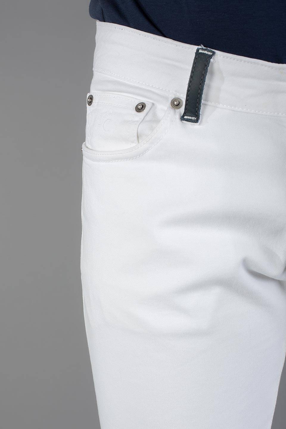 Paul Cortese Gabardine 5 Tasche White