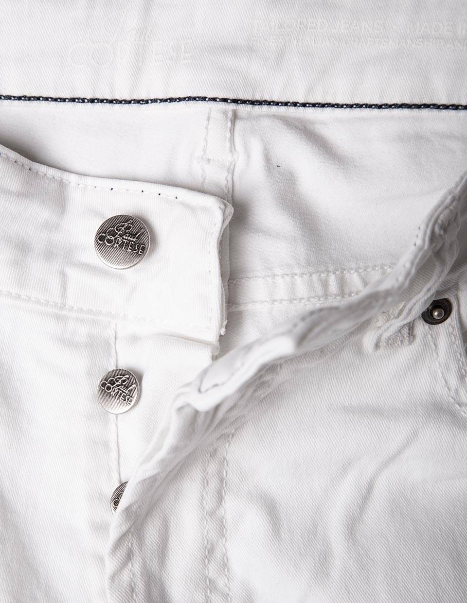 Paul Cortese Gabardine 5 Tasche White