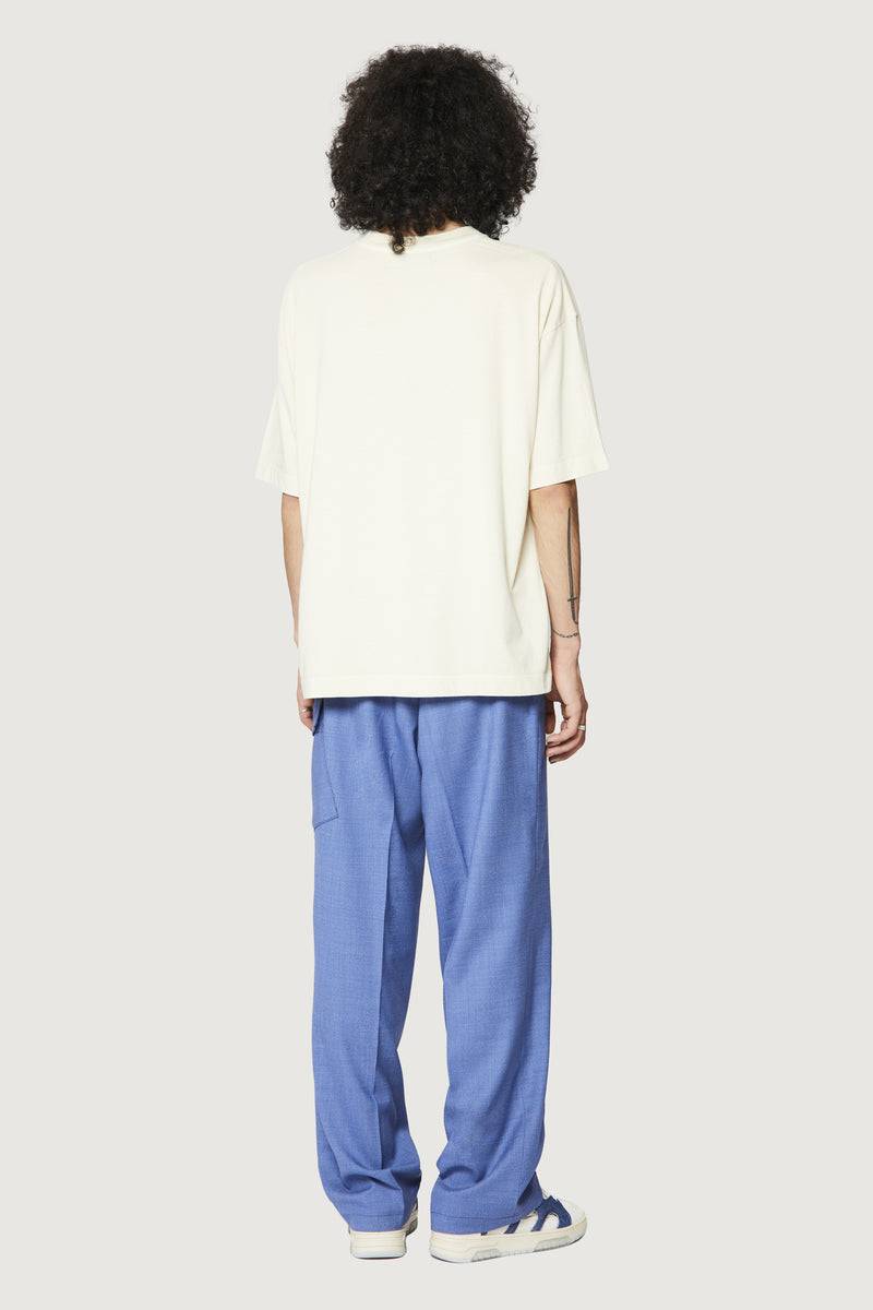 Paura COSTA OVERSIZED T-SHIRT COSMIC LOGO OFF-WHITE