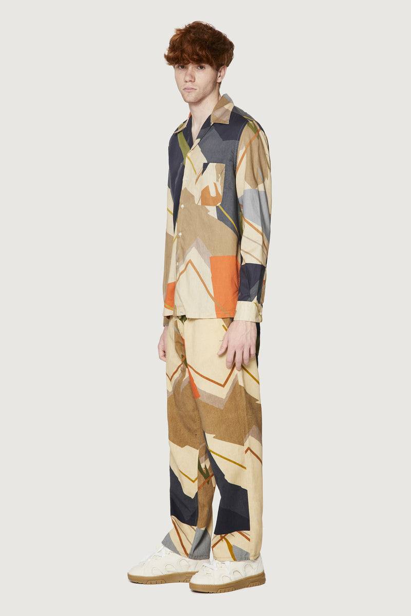 Paura AUSTIN SHIRT SAND CAMO