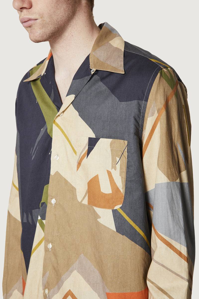 Paura AUSTIN SHIRT SAND CAMO