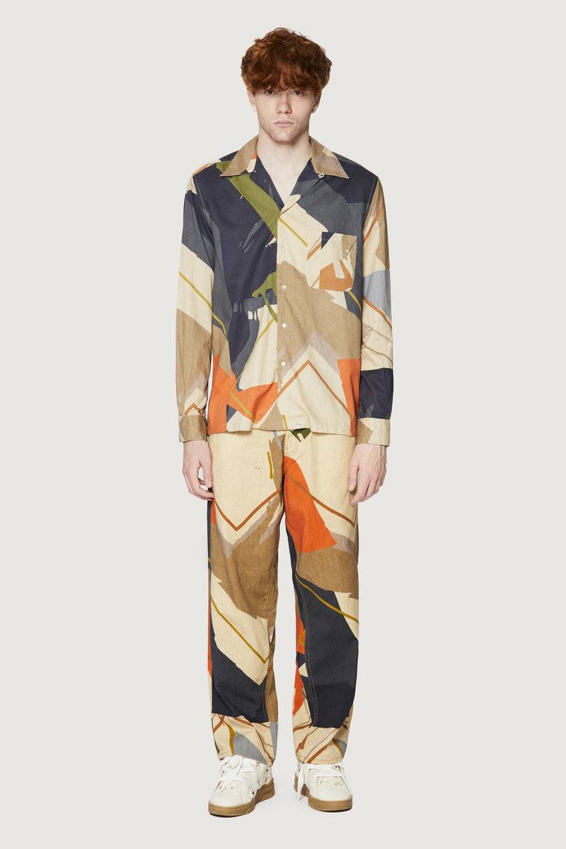 Paura AUSTIN SHIRT SAND CAMO