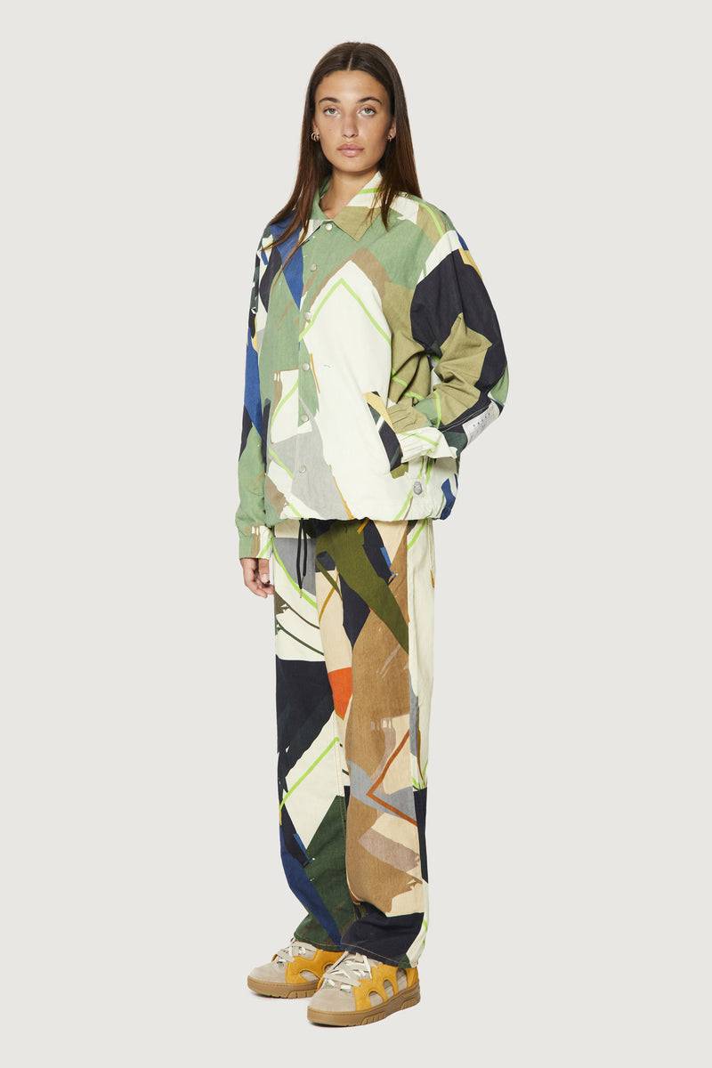 Paura CARA COACH JACKET GREEN CAMO