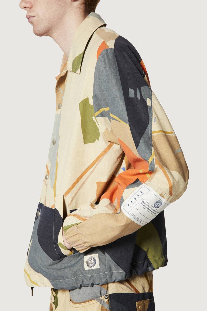Paura CARA COACH JACKET SAND CAMO