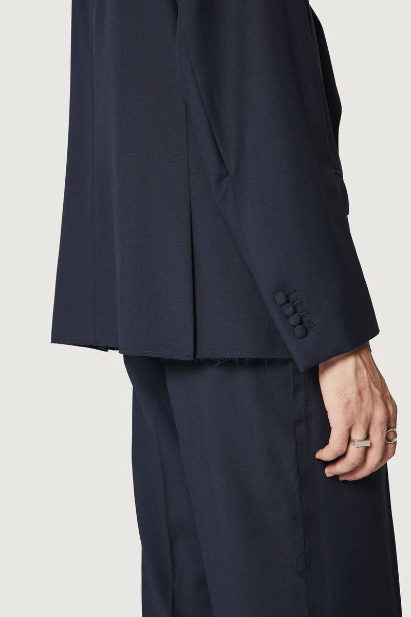 Paura CASSEL DOUBLEBREASTED SUIT JACKET DARK BLUE