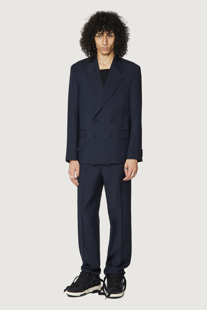 Paura CASSEL DOUBLEBREASTED SUIT JACKET DARK BLUE