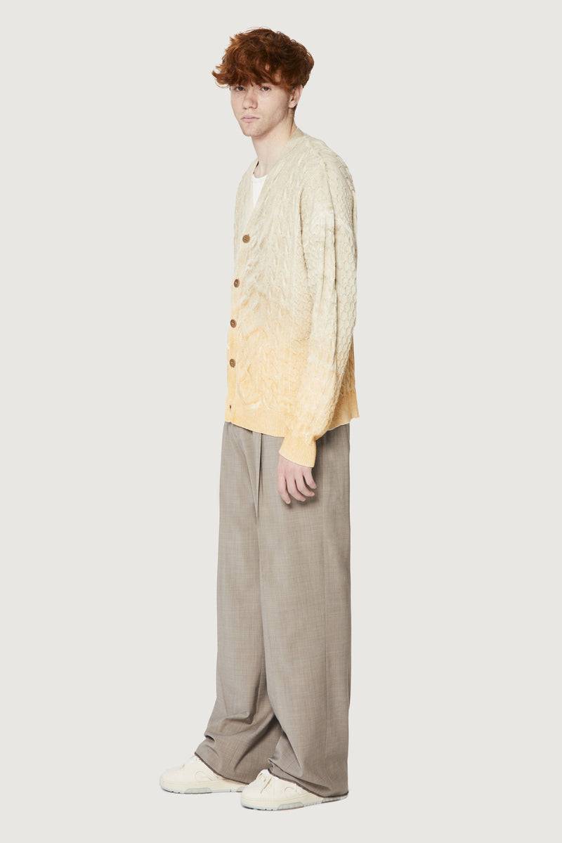 Paura CLARK CARDIGAN CREAM/ORANGE