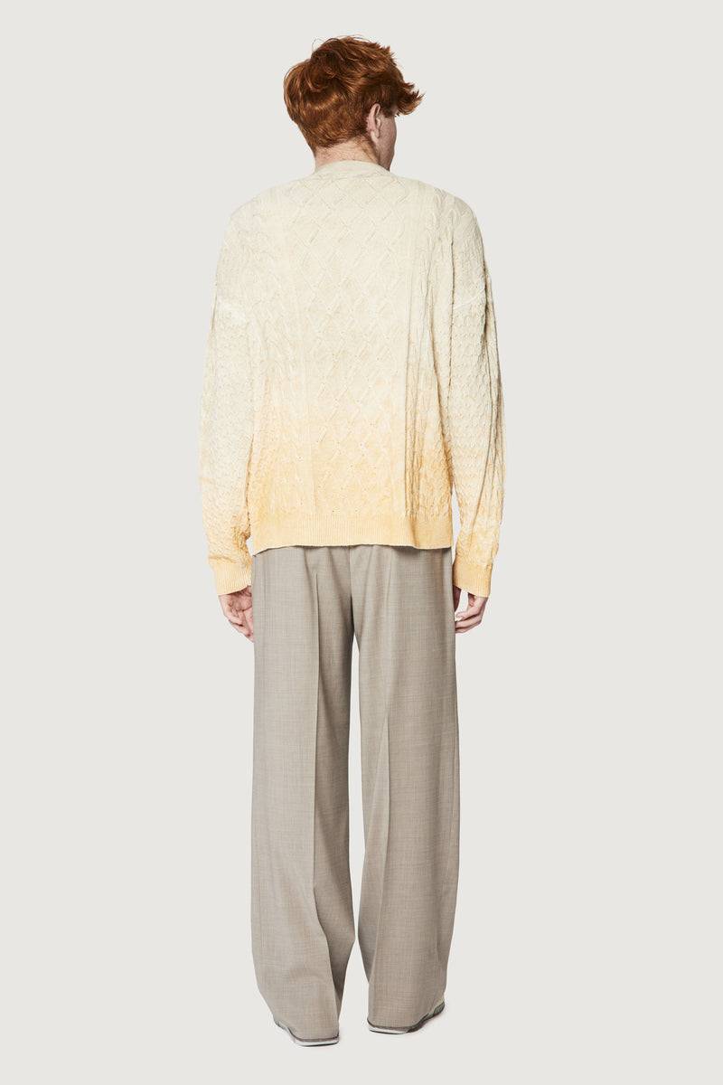 Paura CLARK CARDIGAN CREAM/ORANGE