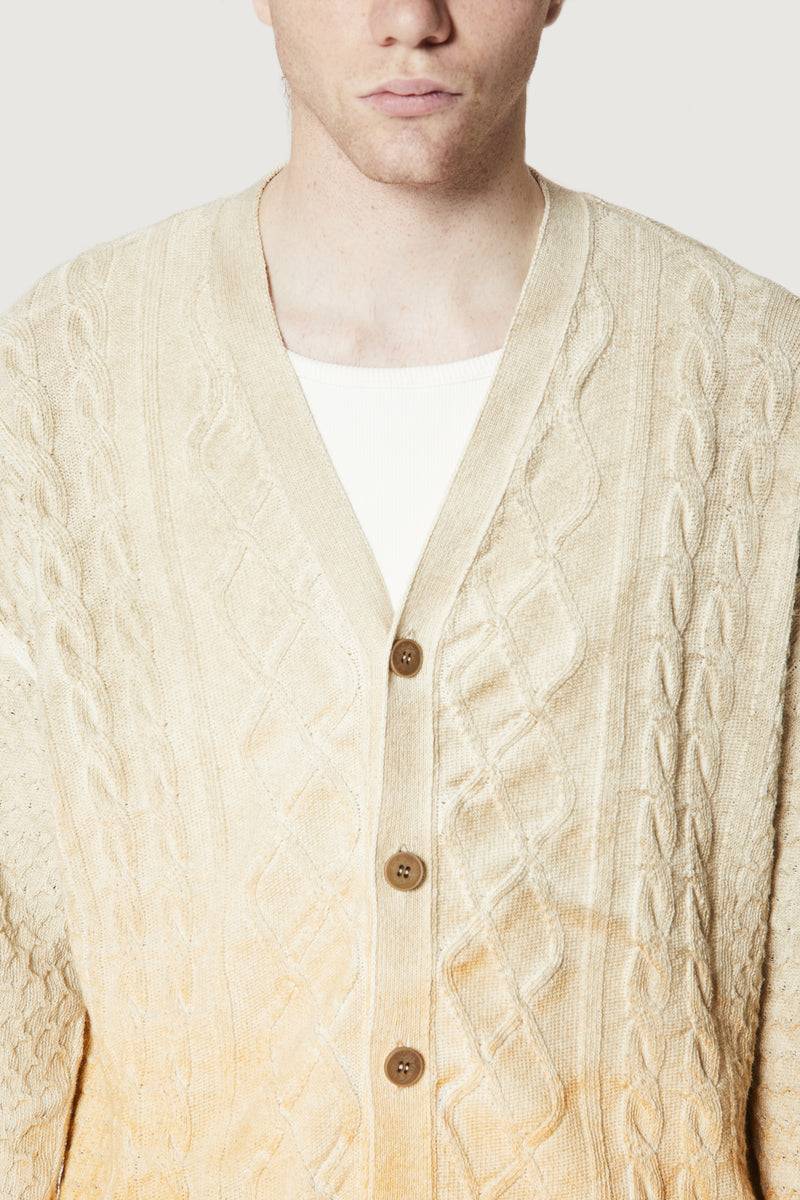 Paura CLARK CARDIGAN CREAM/ORANGE