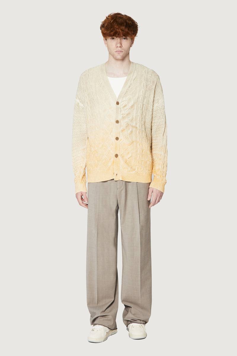 Paura CLARK CARDIGAN CREAM/ORANGE