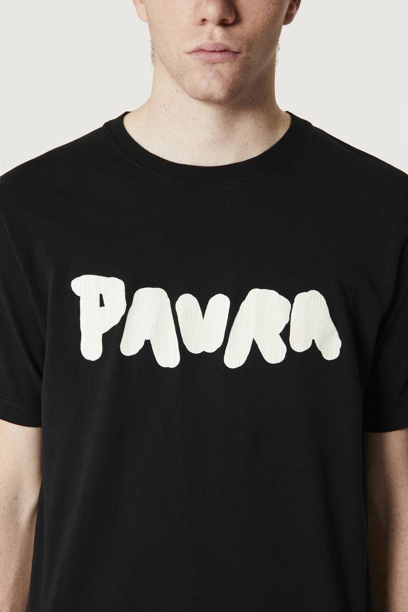 Paura COSTA OVERSIZED T-SHIRT BOLD LOGO BLACK