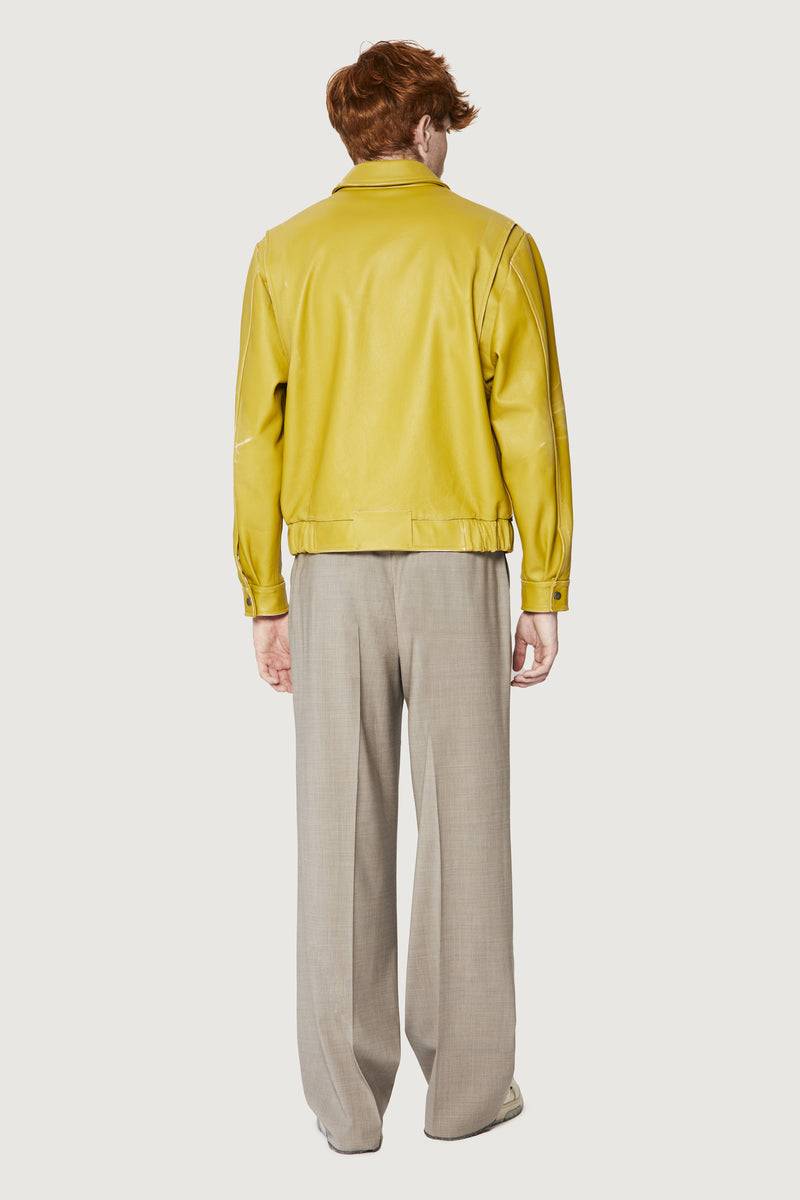 Paura EFREM LEATHER JACKET CEDAR