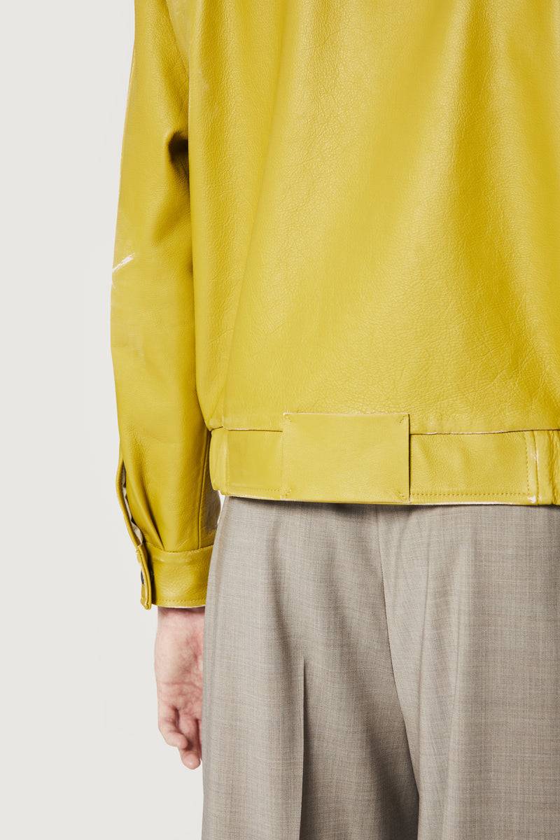 Paura EFREM LEATHER JACKET CEDAR