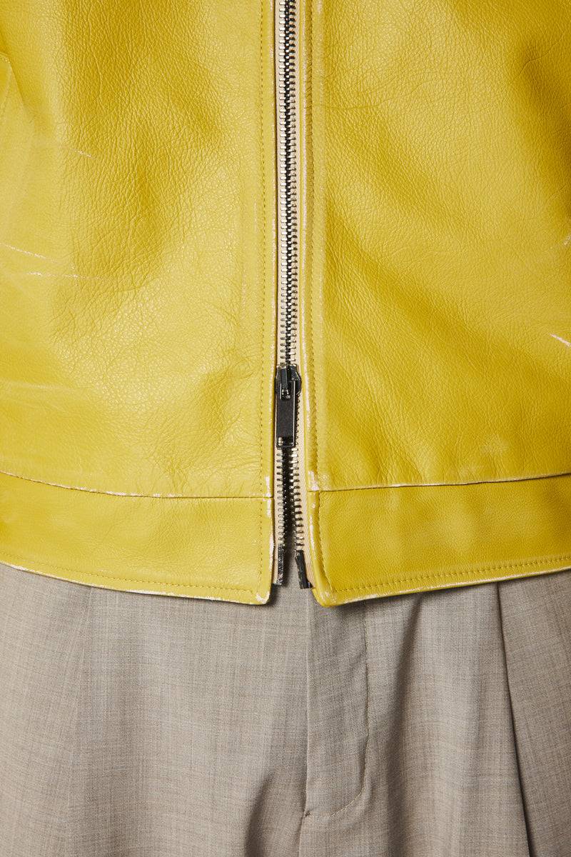 Paura EFREM LEATHER JACKET CEDAR