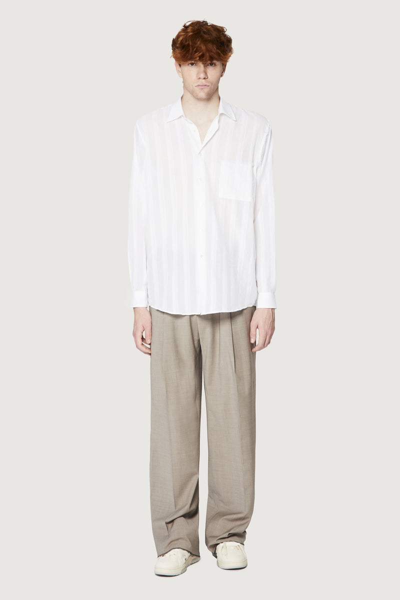 Paura ERZIN OVERSIZED SHIRT WHITE