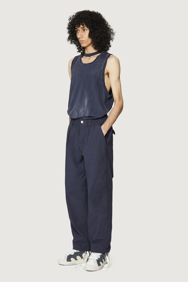Paura GERARD PENCE PANTS DARK BLUE