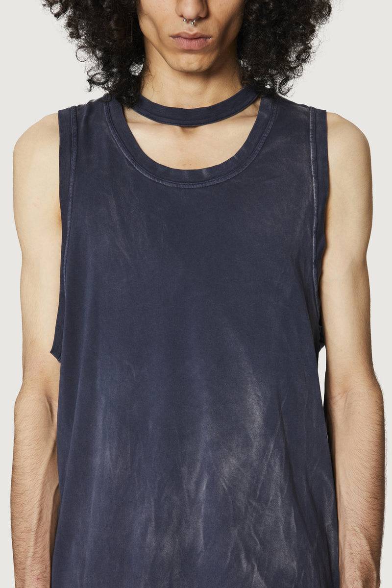 Paura HUGO TANK TOP DARK BLUE