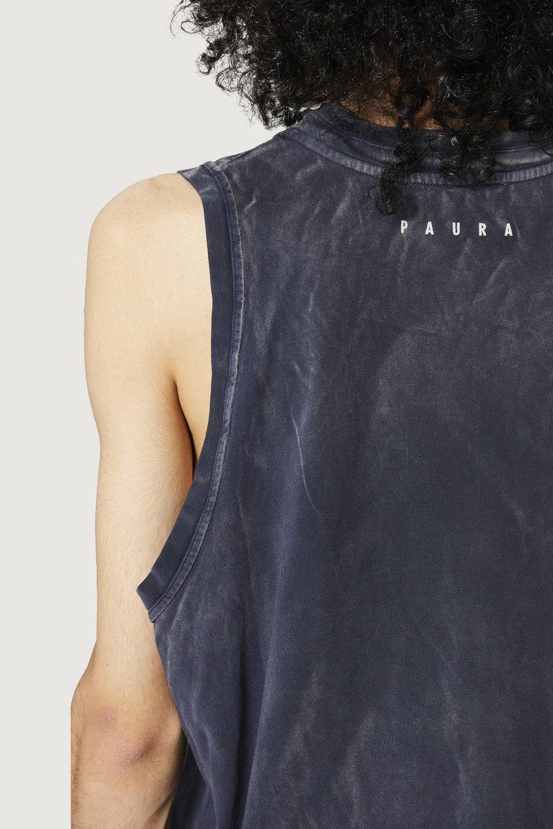 Paura HUGO TANK TOP DARK BLUE