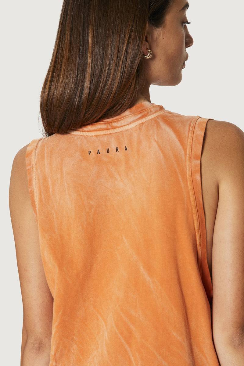Paura HUGO TANK TOP ORANGE