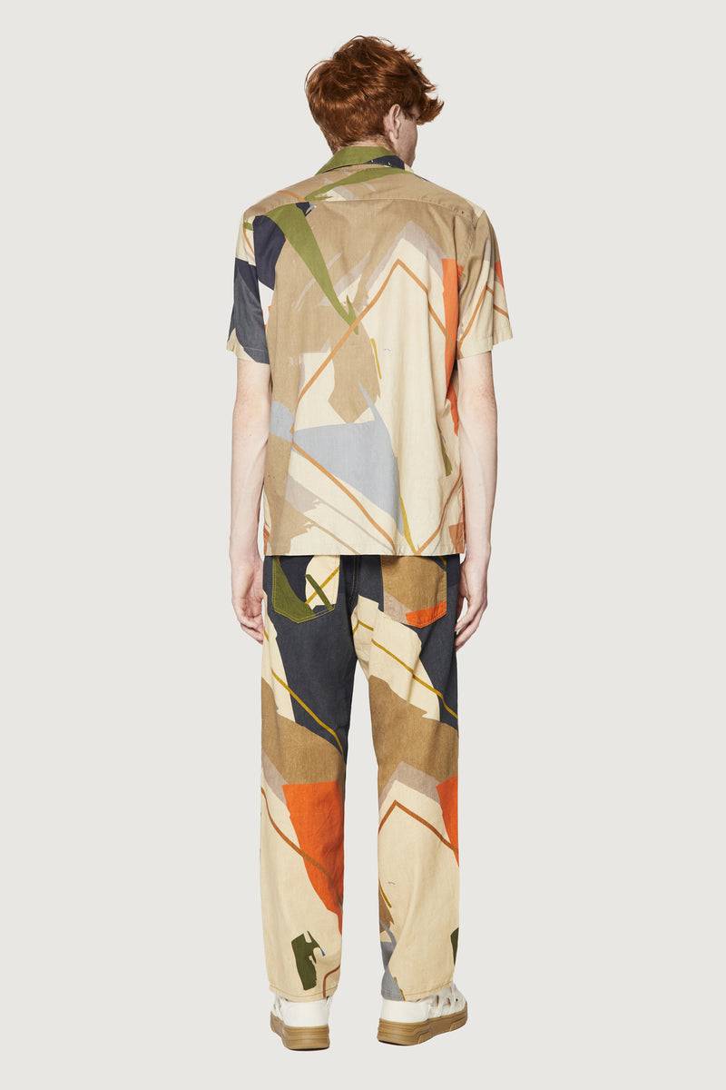 Paura JEREMY BOWLING SHIRT SAND CAMO