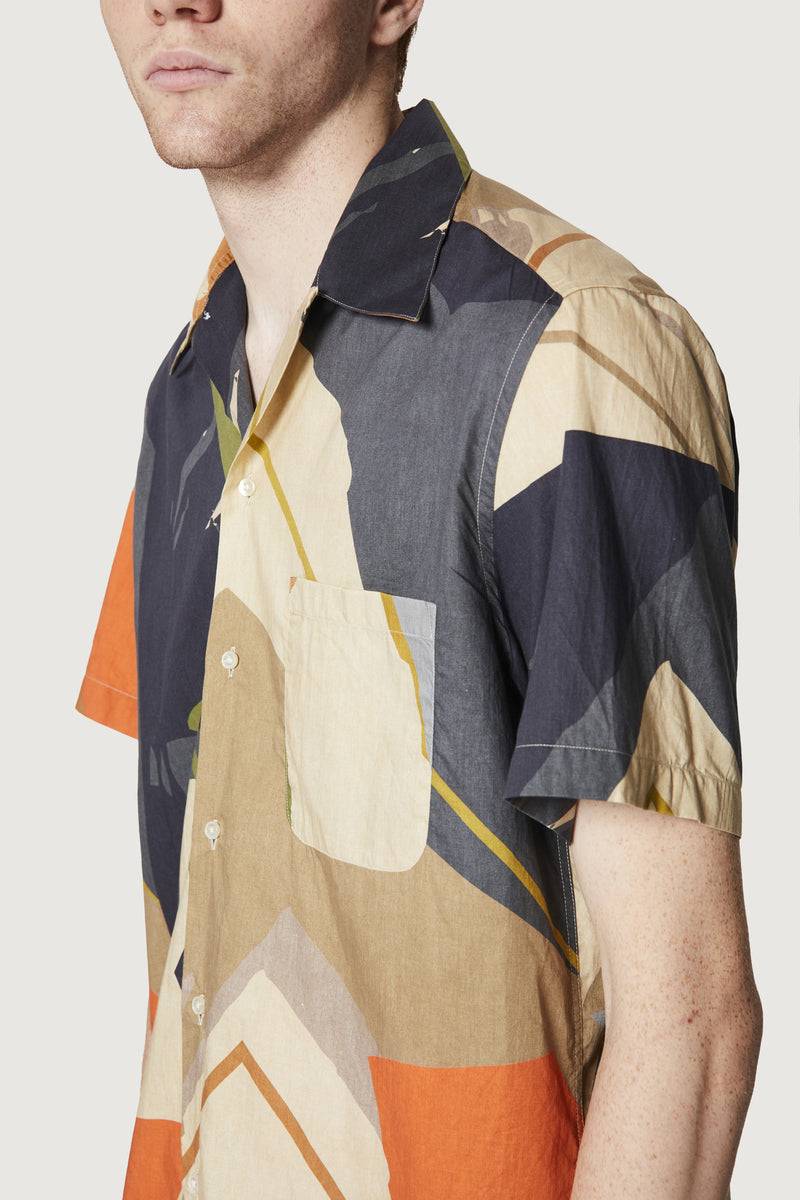 Paura JEREMY BOWLING SHIRT SAND CAMO