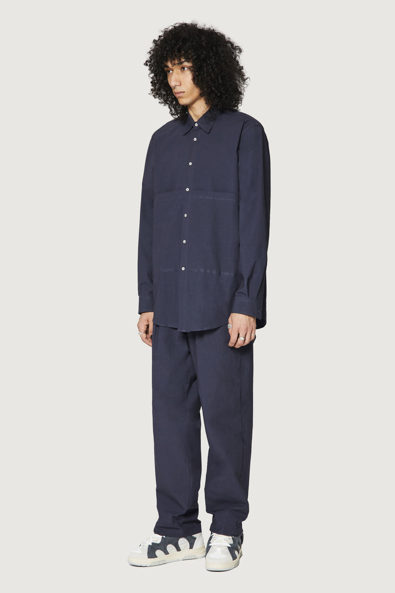 Paura KONIA OVERSIZED SHIRT DARK BLUE