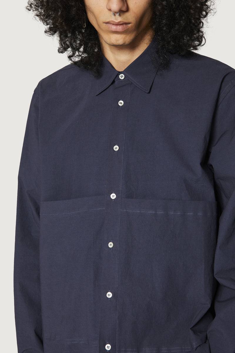Paura KONIA OVERSIZED SHIRT DARK BLUE