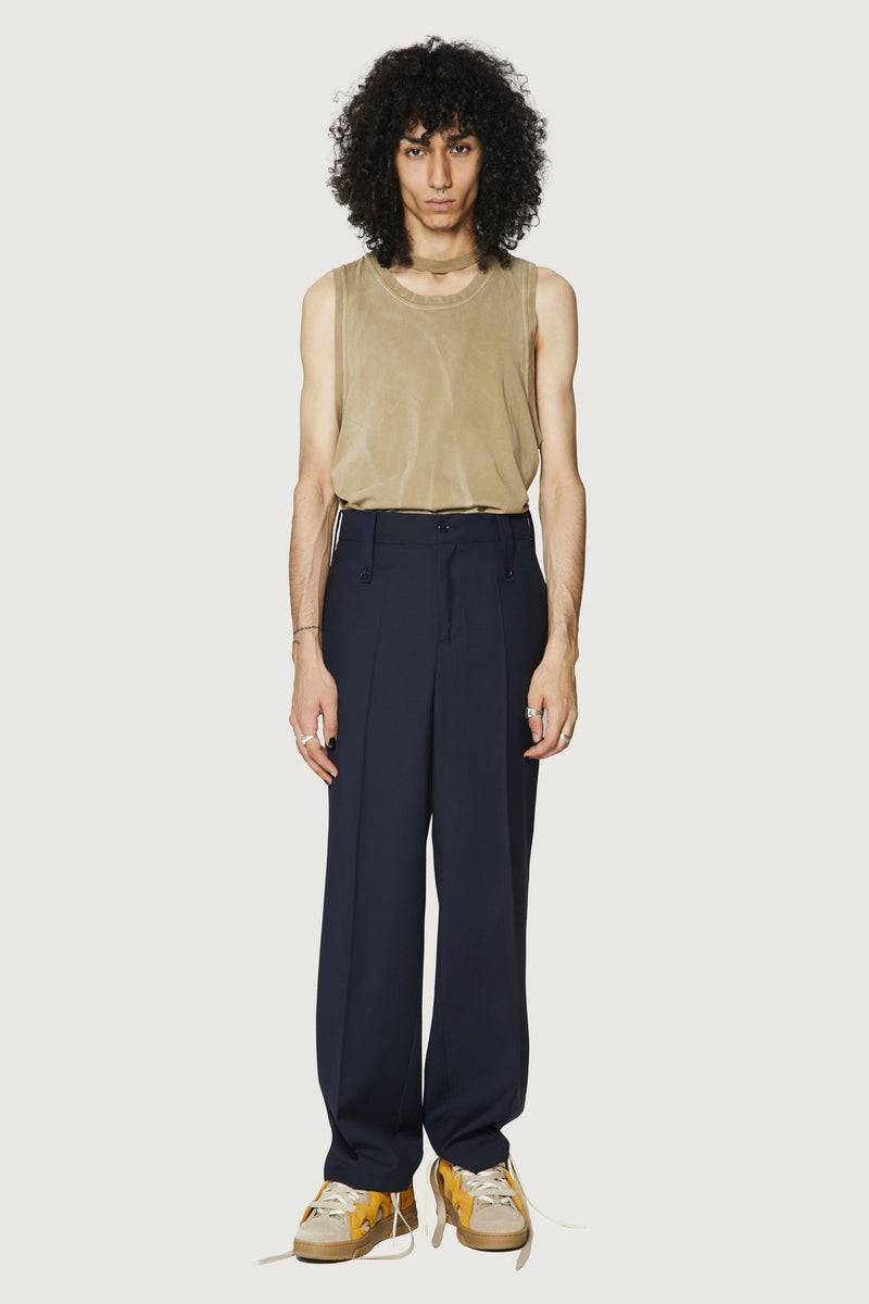 Paura KYROS CLASSIC PANTS DARK BLUE