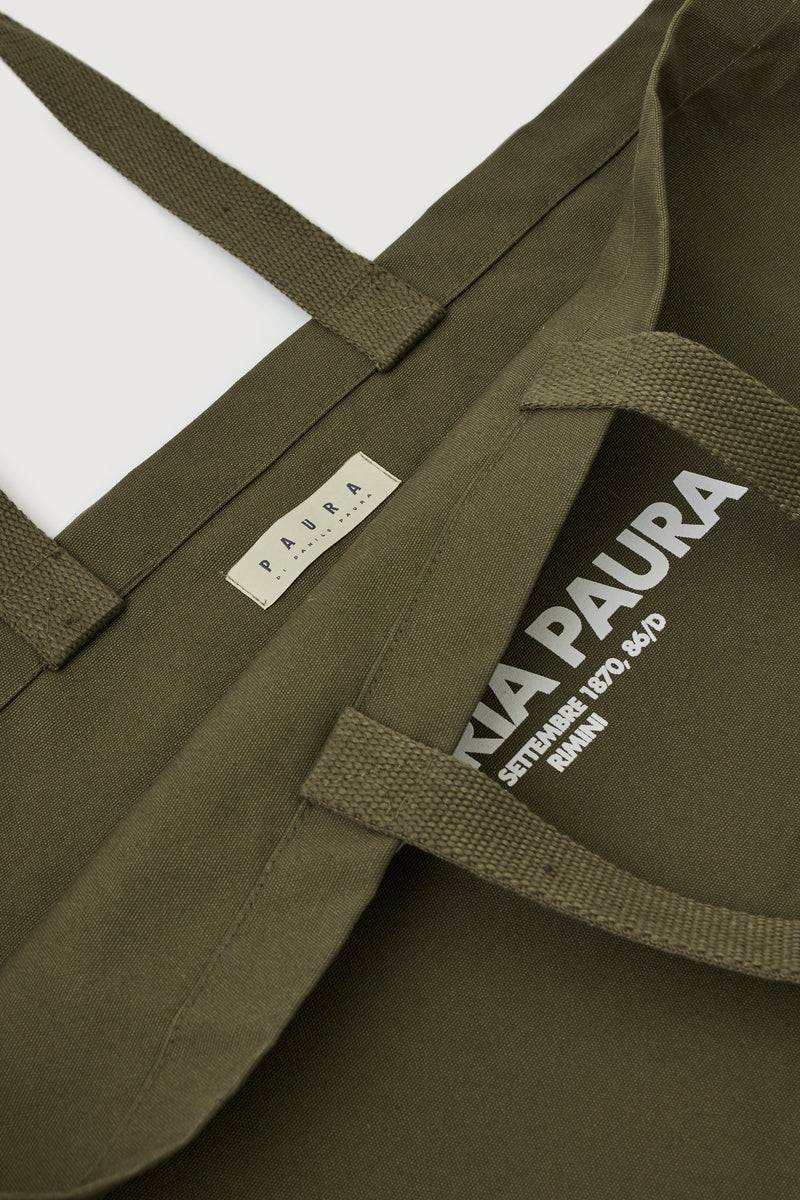 Paura NORA TOTE BAG MILITARY GREEN