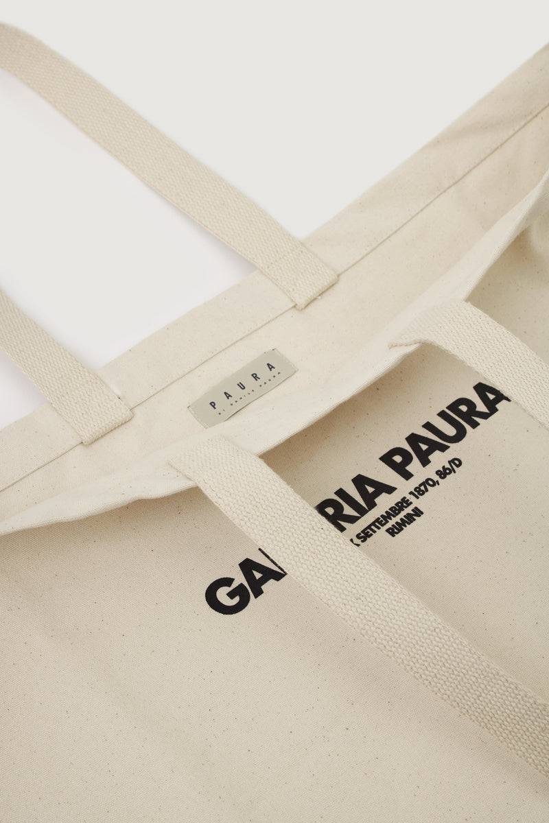 Paura NORA TOTE BAG OFF WHITE