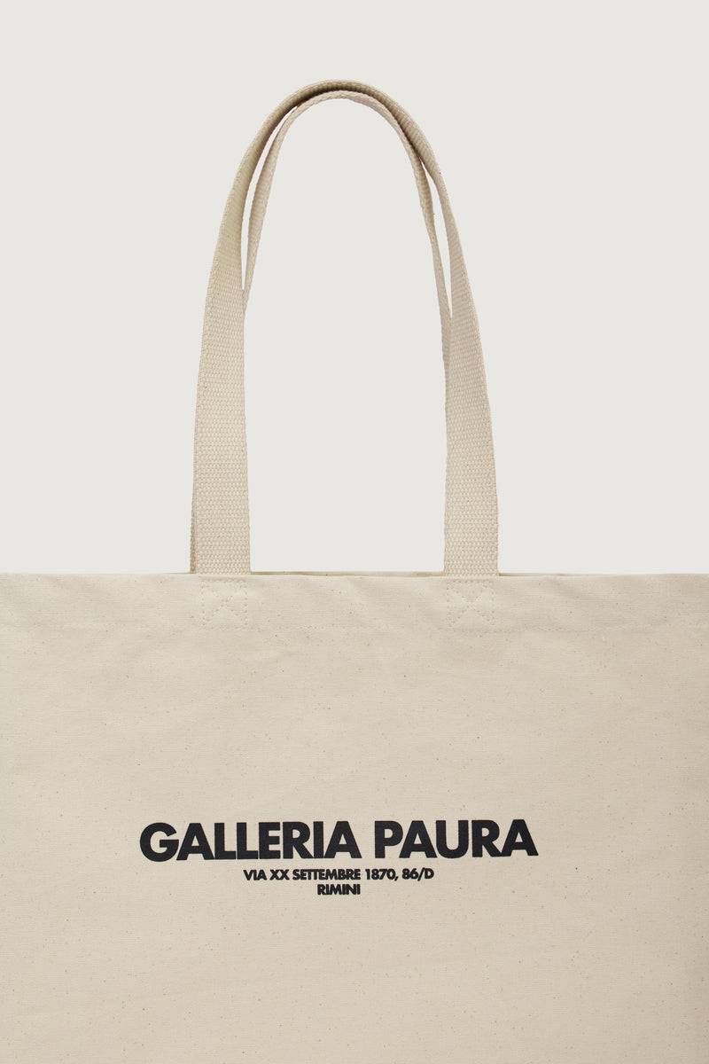 Paura NORA TOTE BAG OFF WHITE